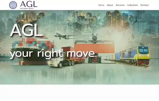 Aris Logistic website homepage